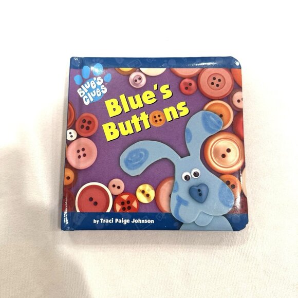 Other - Vintage Blue's Clues Blue's Buttons Baby Small Board Book By Traci Paige Johnson
